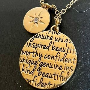 This is an Inspirational necklace from Avon that is 20inches long (the chain)